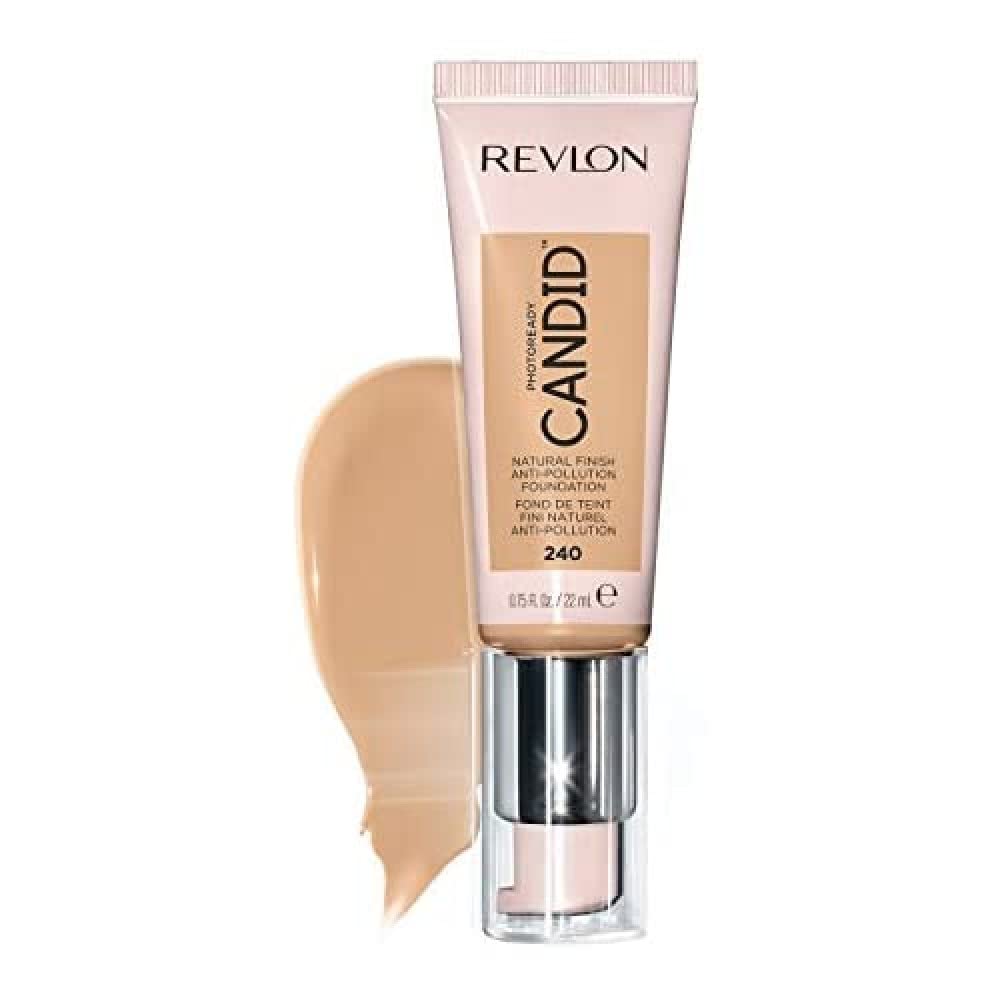 Revlon PhotoReady Candid Natural Finish Foundation, 240 Natural Beige, 0.75 Fl Oz