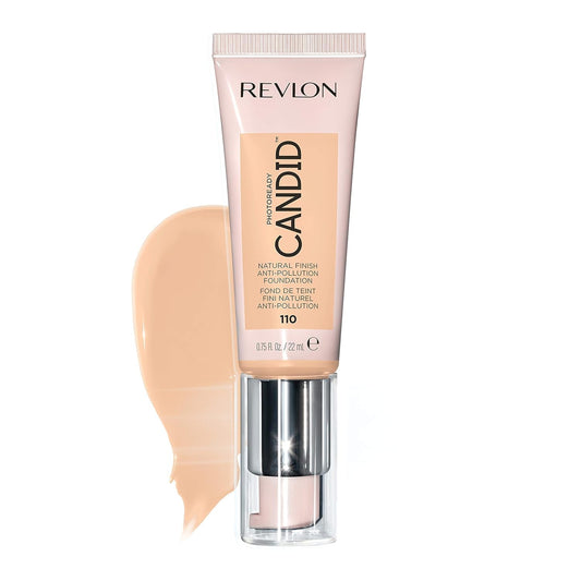 Revlon PhotoReady Candid Natural Finish Foundation, 110 Porcelain, 0.75 Fl Oz