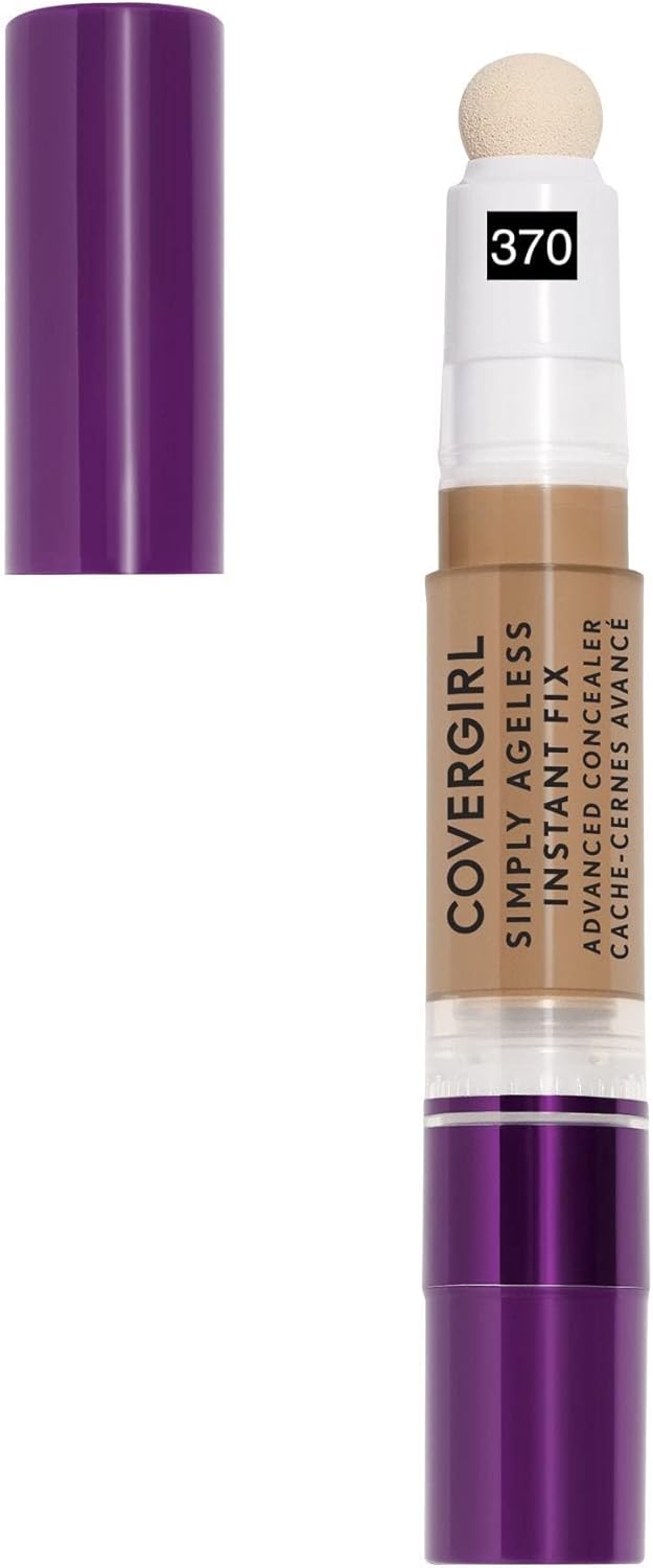 CoverGirl Simply Ageless Instant Fix Advanced Concealer, 370 Tawny, 0.10 oz