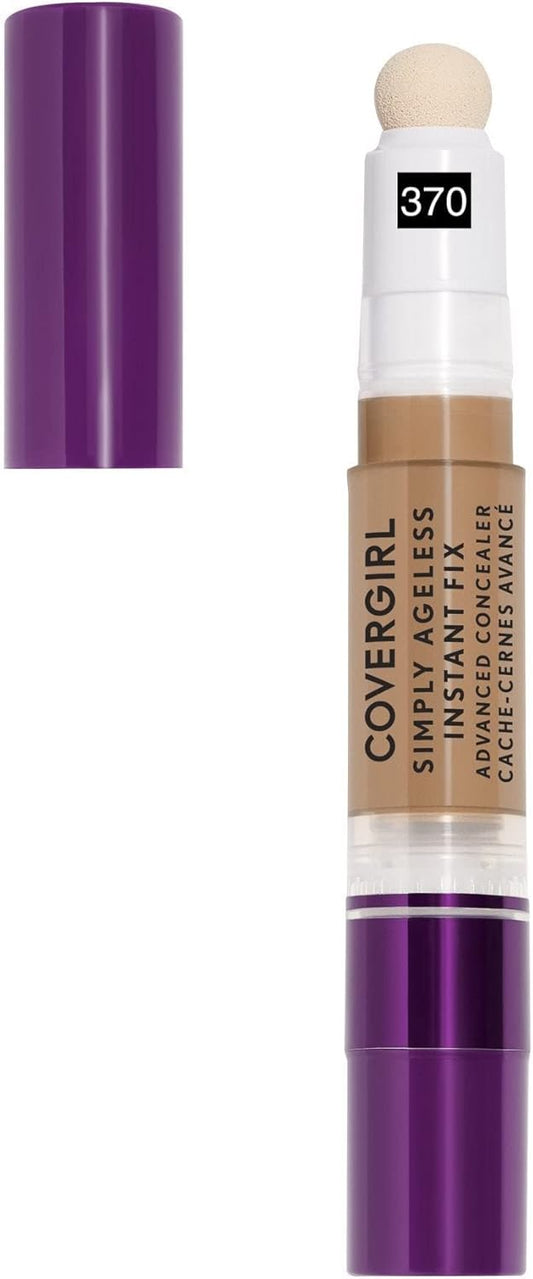 CoverGirl Simply Ageless Instant Fix Advanced Concealer, 370 Tawny, 0.10 oz