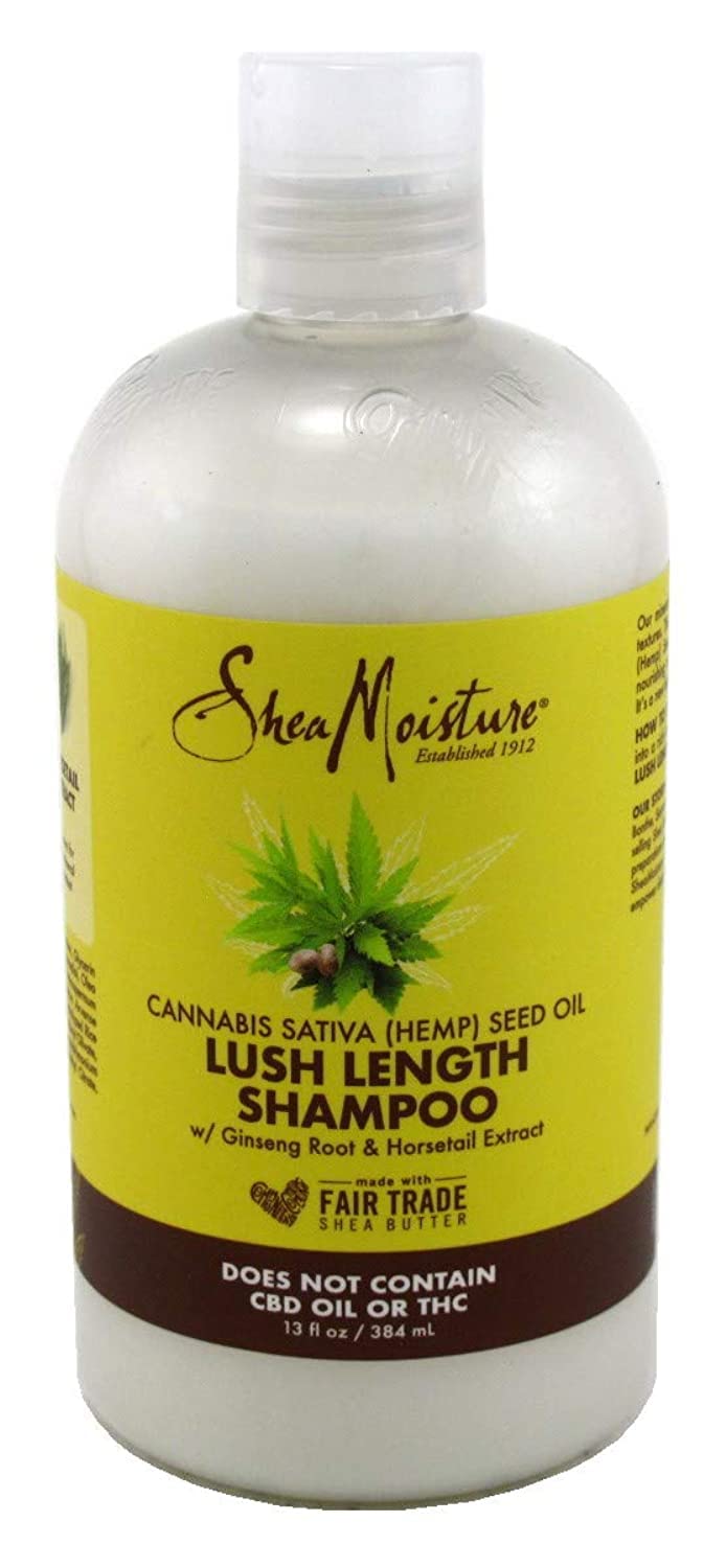 SheaMoisture Hemp Seed Oil Lush Length Shampoo,13 Fl Oz