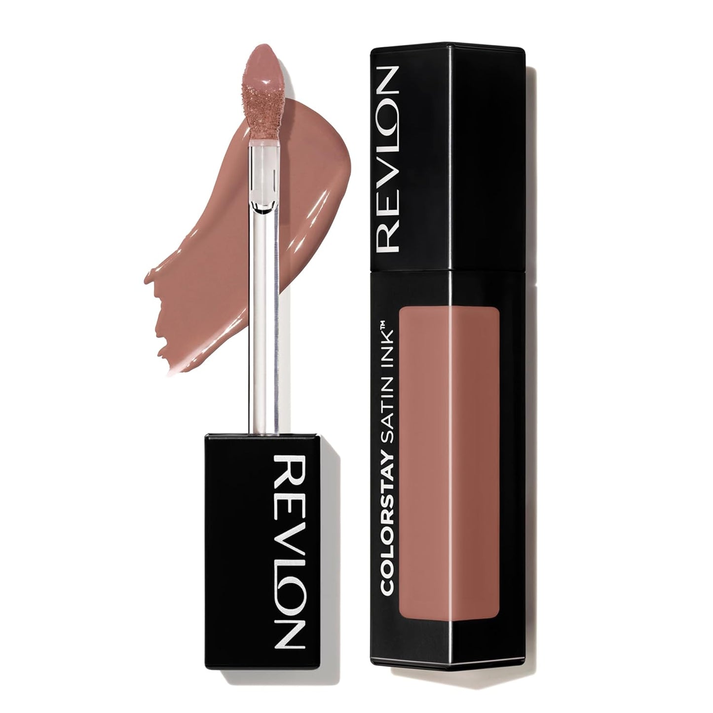 Revlon ColorStay Satin Ink Liquid Lipstick, with Black Currant Seed Oil, 001 Your Go-To, 0.17 Fl Oz