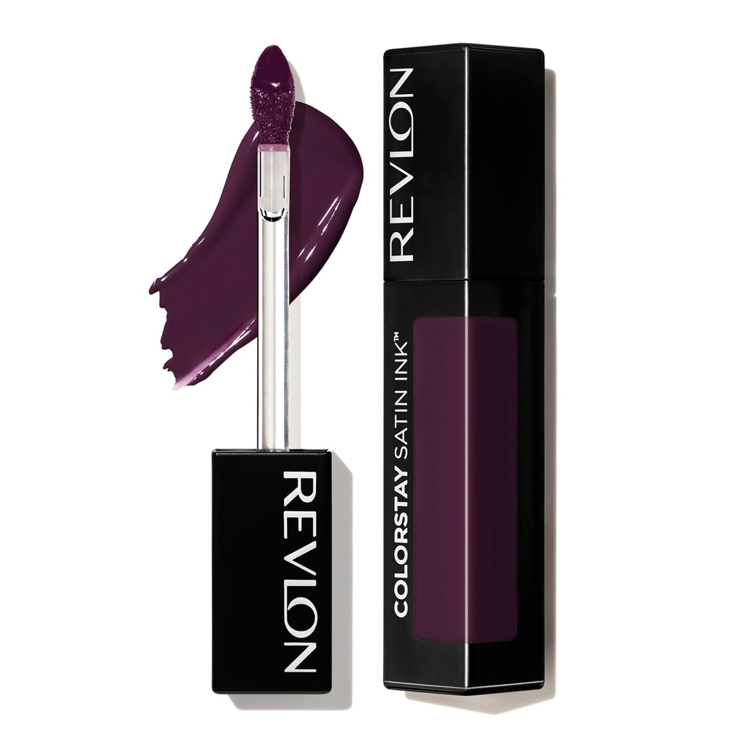 Revlon ColorStay Satin Ink Liquid Lipstick, with Black Currant Seed Oil, 036 Royal Amethyst, 0.17 Fl Oz