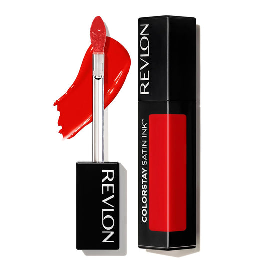 Revlon ColorStay Satin Ink Liquid Lipstick, with Black Currant Seed Oil, 014 Smokin' Hot, 0.17 Fl Oz