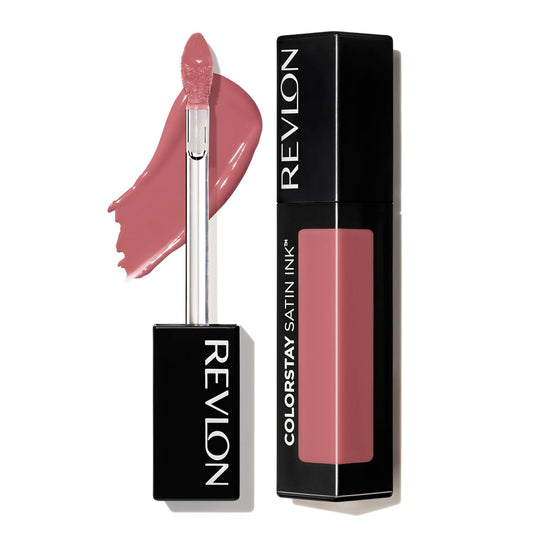 Revlon ColorStay Satin Ink Liquid Lipstick, with Black Currant Seed Oil, 037 Majestic Rose, 0.17 Fl Oz