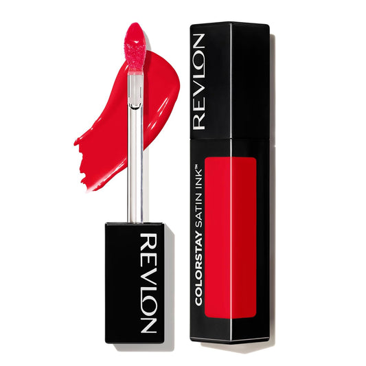 Revlon ColorStay Satin Ink Liquid Lipstick, with Black Currant Seed Oil, 015 Fire & Ice, 0.17 Fl Oz