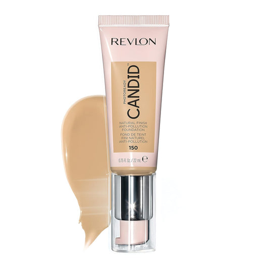 Revlon PhotoReady Candid Natural Finish Foundation, 150 Creme Brulee, 0.75 Fl Oz