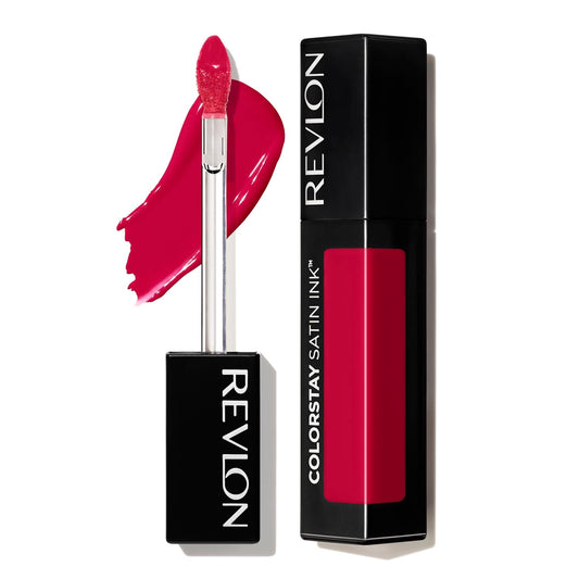 Revlon ColorStay Satin Ink Liquid Lipstick, with Black Currant Seed Oil, 020 On a Mission, 0.17 Fl Oz