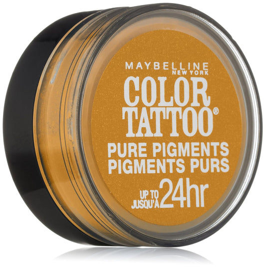 Maybelline New York Eye Studio Color Tattoo Pure Pigments, 25 Wild Gold, 0.05 Oz