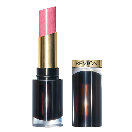 Revlon Super Lustrous Glass High Shine Lipstick, 021 So Sleek Pink, 0.15 Oz