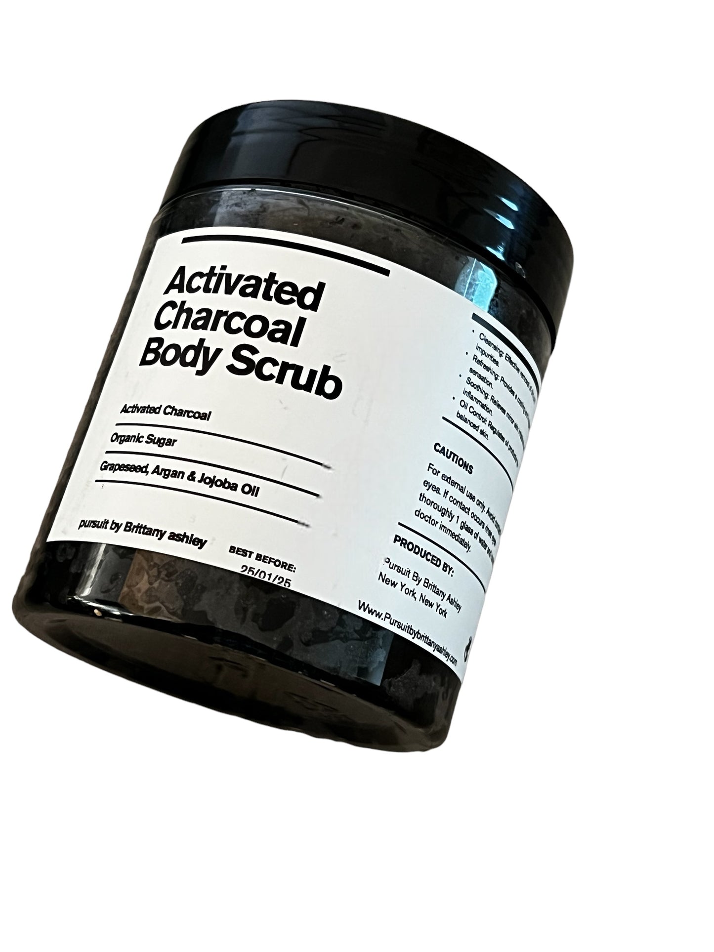 Activated Charcoal & Peppermint Body Scrub