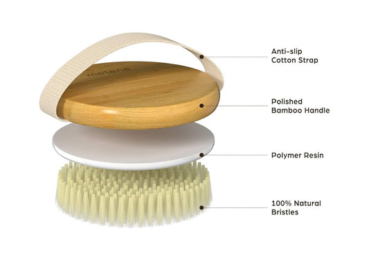 Bamboo Dry Bristle Scrubbing Brush