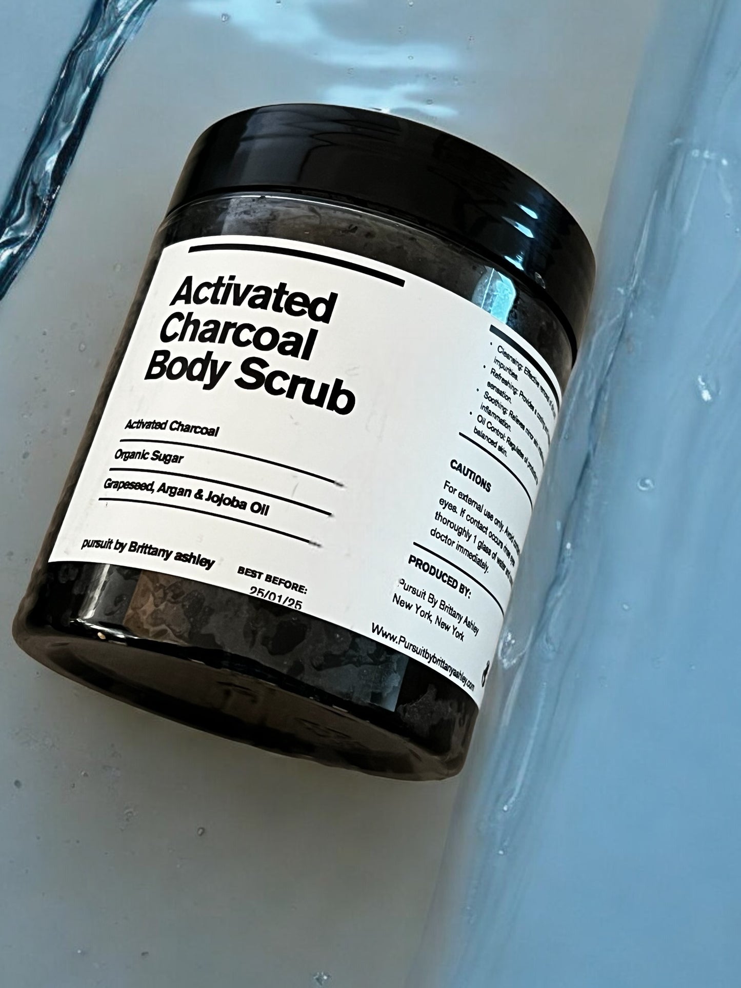 Activated Charcoal & Peppermint Body Scrub