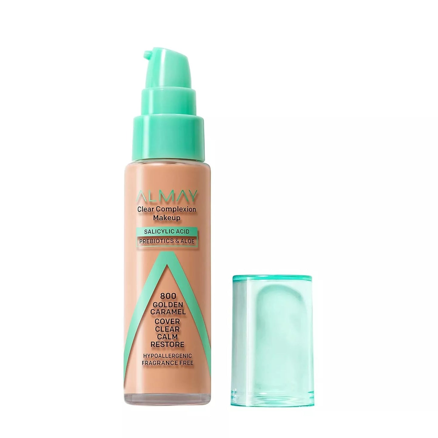 Almay Clear Complexion Acne Foundation Makeup with Salicylic Acid, 730 Golden Caramel, 1 fl oz.