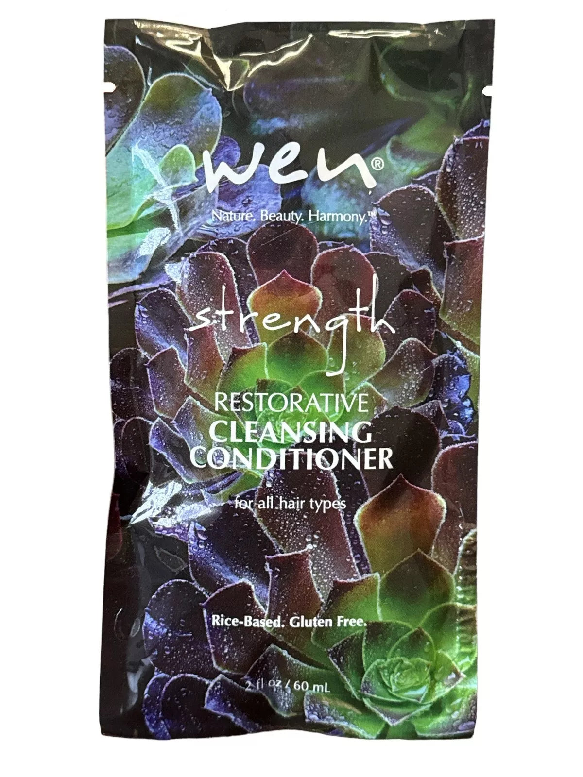 WEN Strength Restorative Cleansing Conditioner Riced-Based. Gluten Free, 2 fl oz