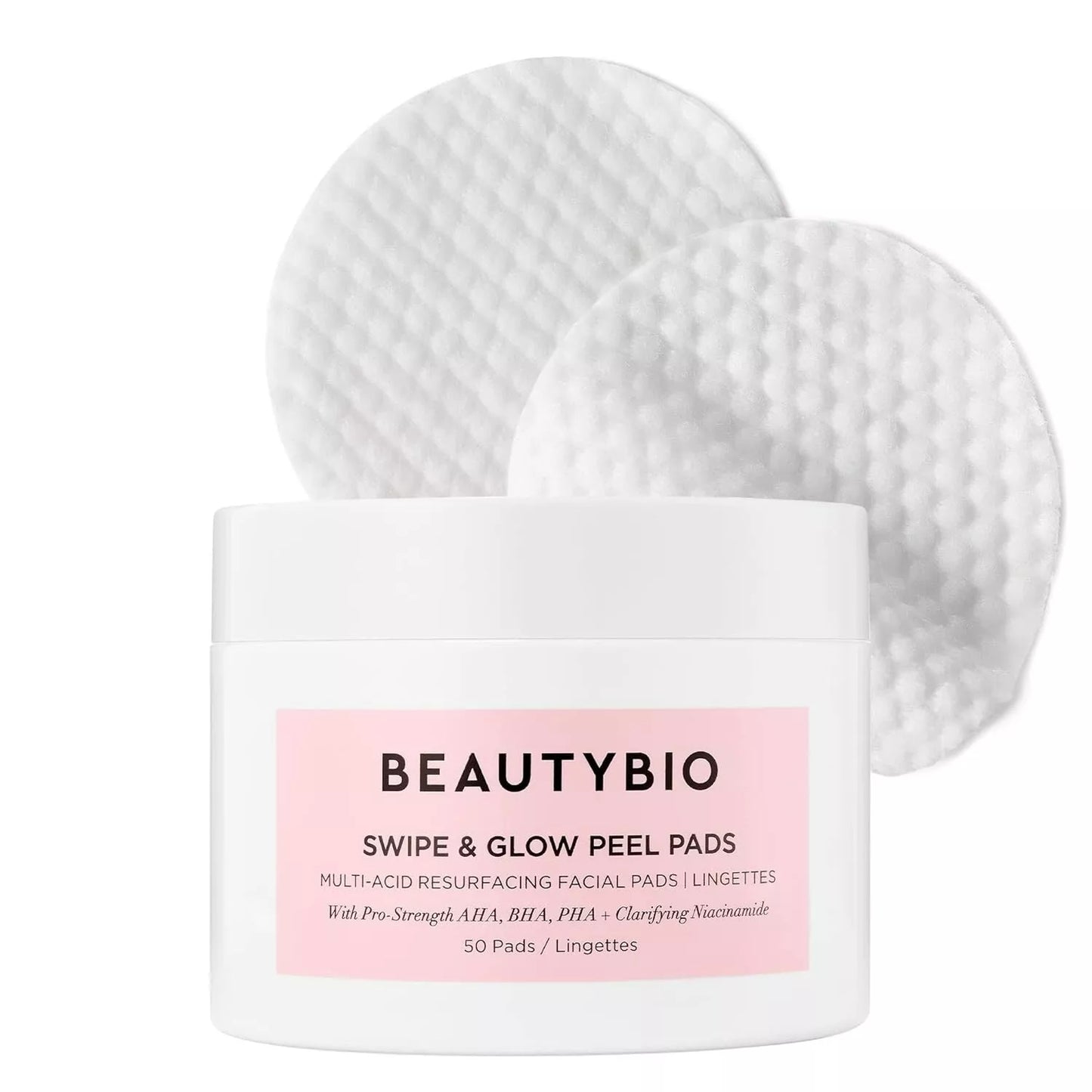 BeautyBio Swipe & Glow Exfoliating and Brightening Pads - 50 Pads