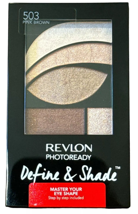 Revlon PhotoReady Define & Shade Eye Shadow Palette, 503 Pink Brown, 0.10 Oz