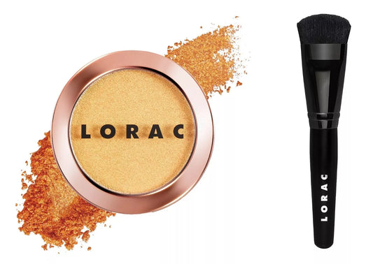 LORAC Light Source Mega Beam Highlighter and Brush, GLOW FOR GOLD